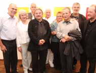Namen von links nach rechts: Eberhard Klinger, Heidi Bierwisch, Otto Reitsperger, Reinhard Roy, Hellmut Bruch, Petra Hille, Gerhard Frömel, István Haász, Josef Linschinger
